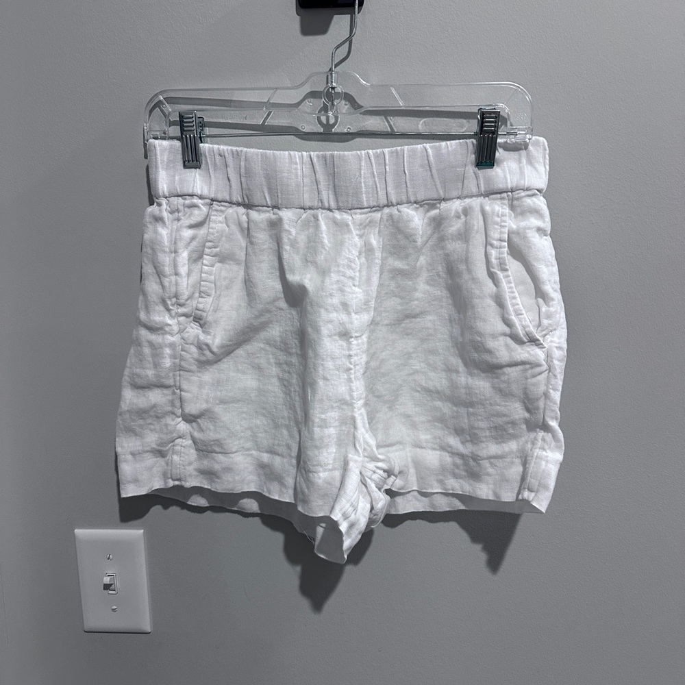 J. Crew st tropez white linen shorts - Picture 3 of 3